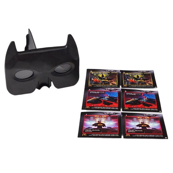 McDonalds's Happy Meal Lego Movie Batman Magnifying Viewer Mask Complete Set - Picture 1 of 3